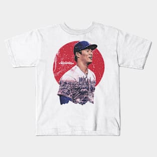 Yoshinobu Yamamoto Los Angeles D Portrait Kids T-Shirt